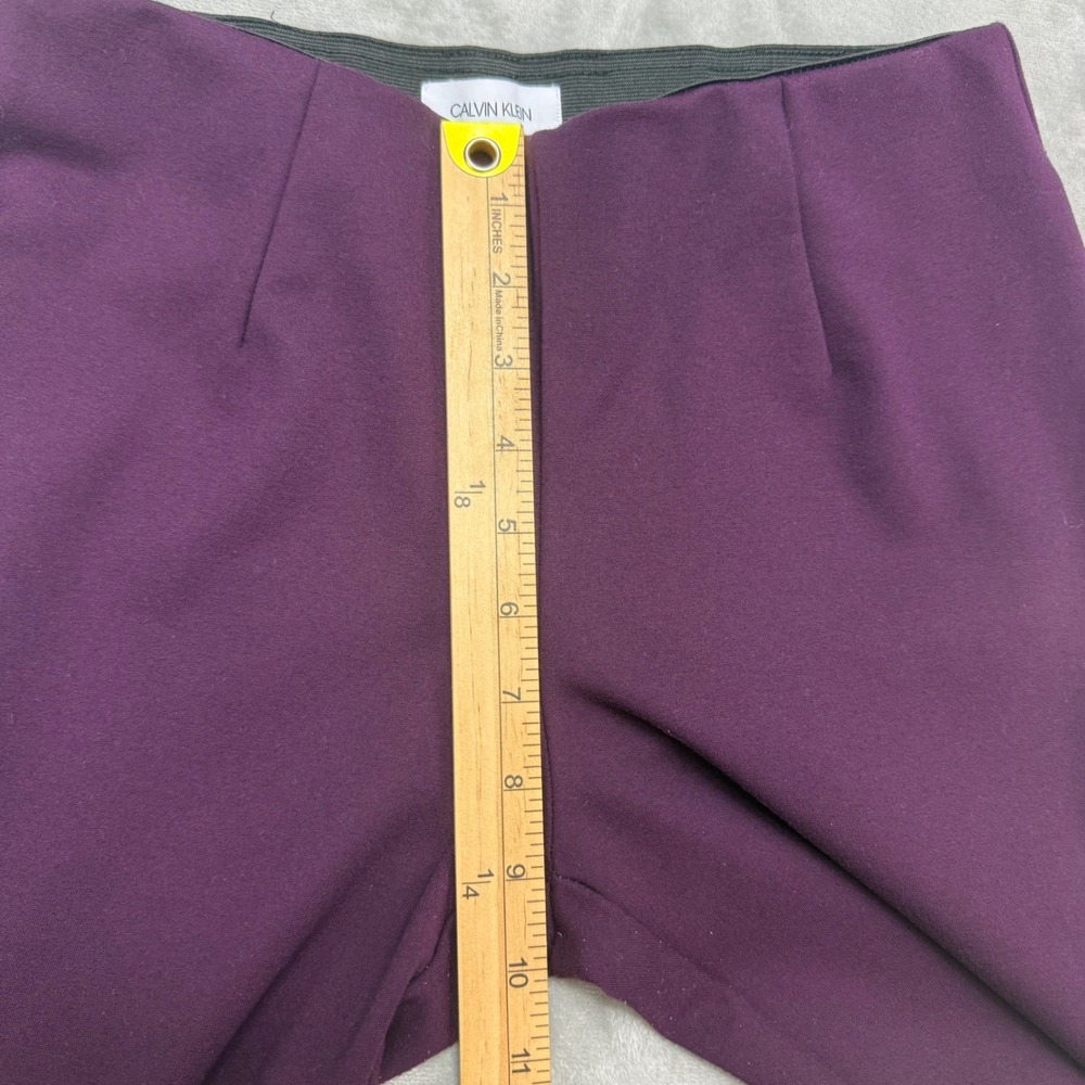 Calvin‎ Klein Women Purple Size 6 Pants Trousers Elastic Waist (26x26) - Picture 9 of 12